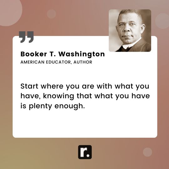 Booker T. Washington quotes