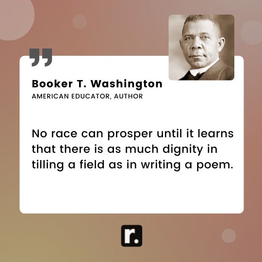 Booker T. Washington quotes