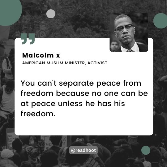 Malcolm x quotes on freedom