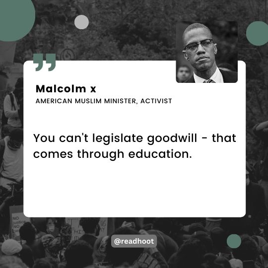 Malcolm x quotes on education