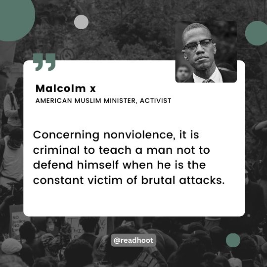 Malcolm x quotes on violence