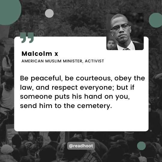 Malcolm x quotes on peace
