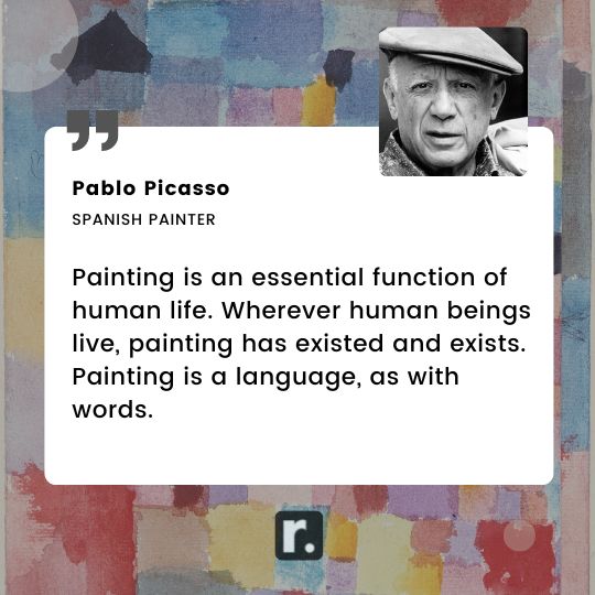 Pablo Picasso quotes on paintings
