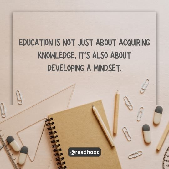 thought of the day on education