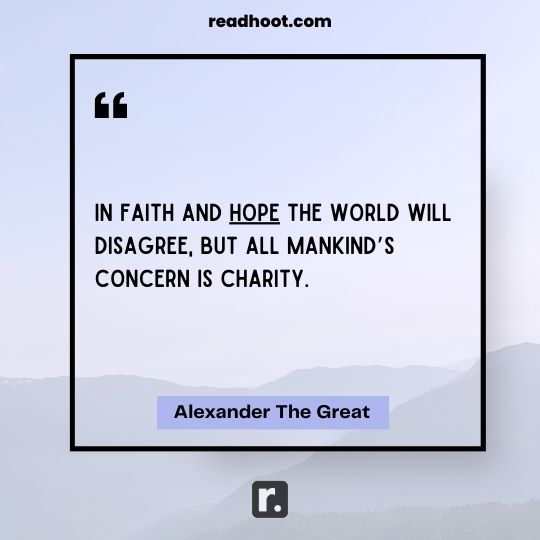 Alexander The Great Quotes