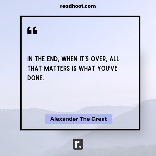 Alexander The Great Quotes