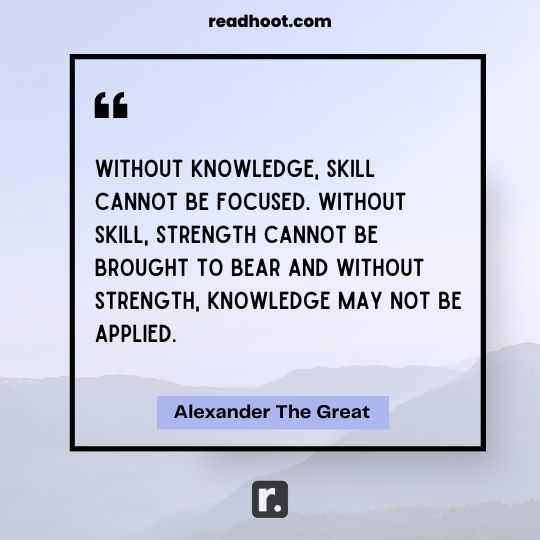 Alexander The Great Quotes